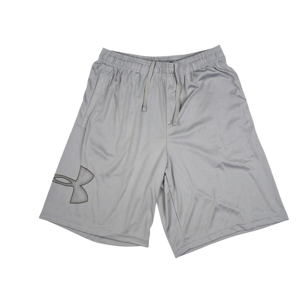 Under Armour Mens Medium Gray Tech Graphic Lightweight Training Shorts